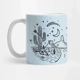 Vintage Sedona Arizona Desert Night T-Shirt Mug